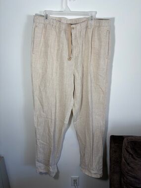 Men’s Tommy Bahama Relax 100% Linen Elastic Waist  Drawstring Pants - XL